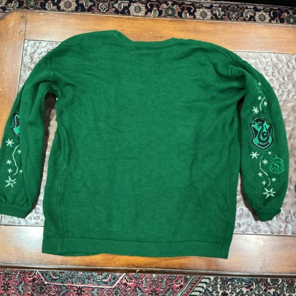 Harry Potter Slytherin Women Open Cardigan, Green, Size Small - Picture 9 of 9